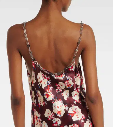 Rabanne Chain-detail floral silk maxi dress | Thumbnail 4 Rabanne Chain-detail floral silk maxi dress | Thumbnail 4