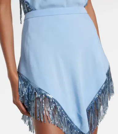 Rabanne Chainmail crêpe miniskirt | Thumbnail 4 Rabanne Chainmail crêpe miniskirt | Thumbnail 4
