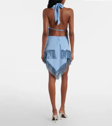 Rabanne Chainmail crêpe miniskirt | Thumbnail 5 Rabanne Chainmail crêpe miniskirt | Thumbnail 5