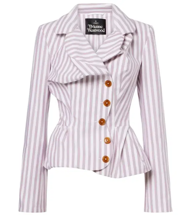 Drunken Tailored striped cotton jacket