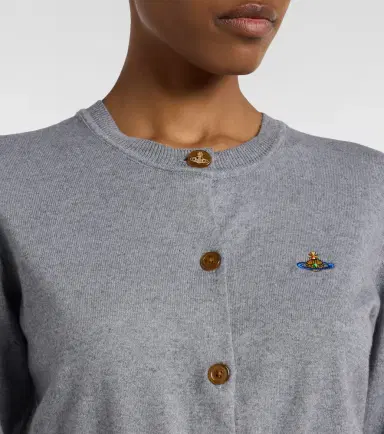 Vivienne Westwood Bea cropped cotton and cashmere cardigan | Thumbnail 5 Vivienne Westwood Bea cropped cotton and cashmere cardigan | Thumbnail 5