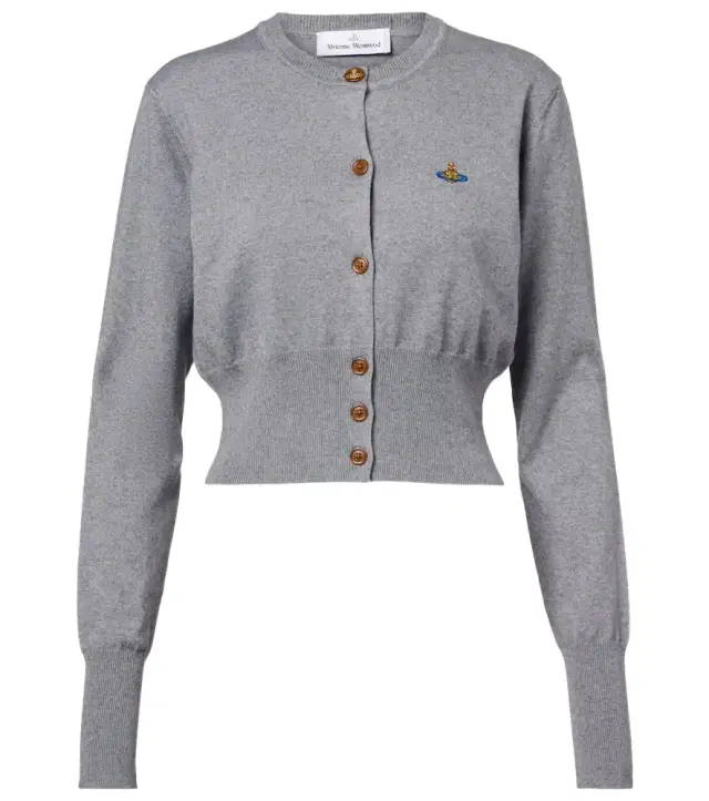 Vivienne Westwood Bea cropped cotton and cashmere cardigan