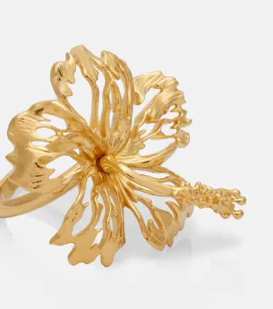 Oscar de la Renta Hibiscus Flower ring | Thumbnail 3 Oscar de la Renta Hibiscus Flower ring | Thumbnail 3