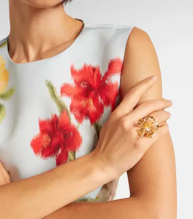 Oscar de la Renta Hibiscus Flower ring | Thumbnail 4 Oscar de la Renta Hibiscus Flower ring | Thumbnail 4