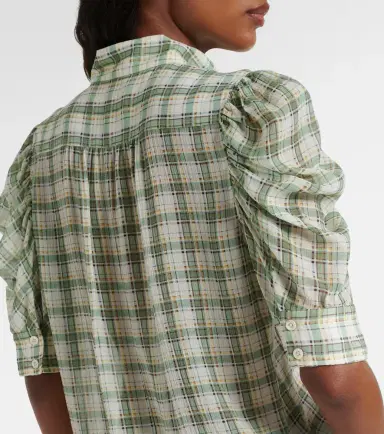 Frame Gillian checked silk blouse | Thumbnail 2