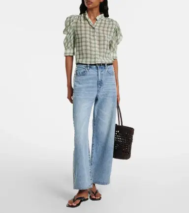 Frame Gillian checked silk blouse | Thumbnail 5
