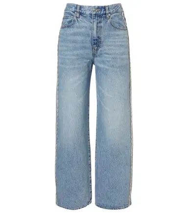 Frame Crochet Bow cropped wide-leg jeans | Thumbnail 1 Frame Crochet Bow cropped wide-leg jeans | Thumbnail 1
