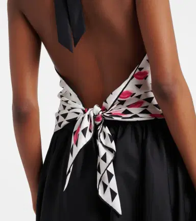 Prada Printed silk twill halterneck top | Thumbnail 3 Prada Printed silk twill halterneck top | Thumbnail 3