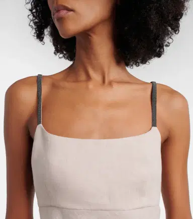 Brunello Cucinelli Monili linen top | Thumbnail 4