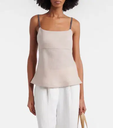 Brunello Cucinelli Monili linen top | Thumbnail 5
