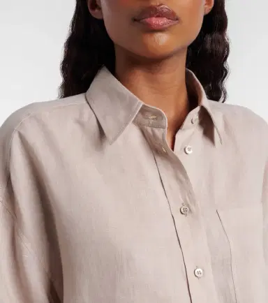 Brunello Cucinelli Oversized linen shirt | Thumbnail 2