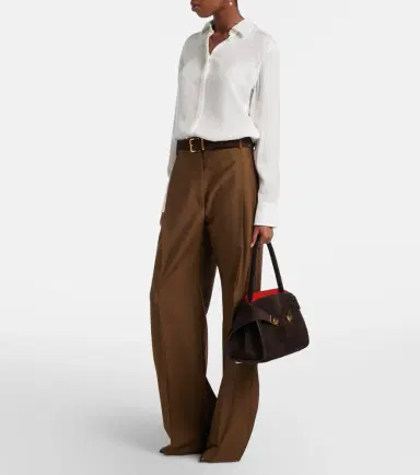 Ferragamo Hug Small suede shoulder bag | Thumbnail 6