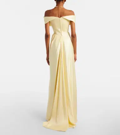 Vivienne Westwood Nova Cocotte draped satin bustier gown | Thumbnail 4