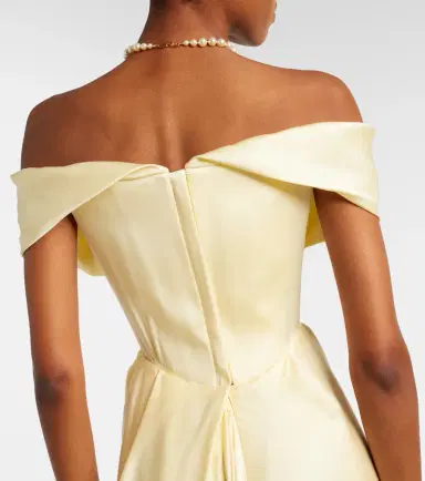 Vivienne Westwood Nova Cocotte draped satin bustier gown | Thumbnail 6