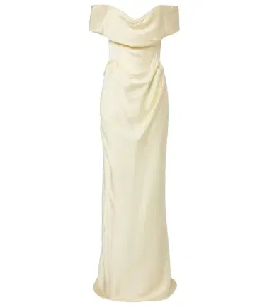 Vivienne Westwood Nova Cocotte draped satin bustier gown | Thumbnail 1