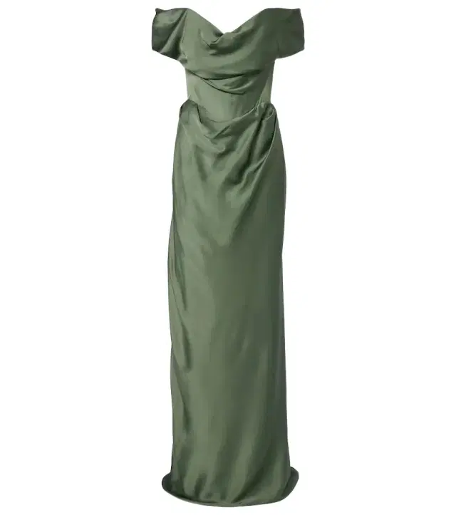 Vivienne Westwood Nova Cocotte draped satin bustier gown