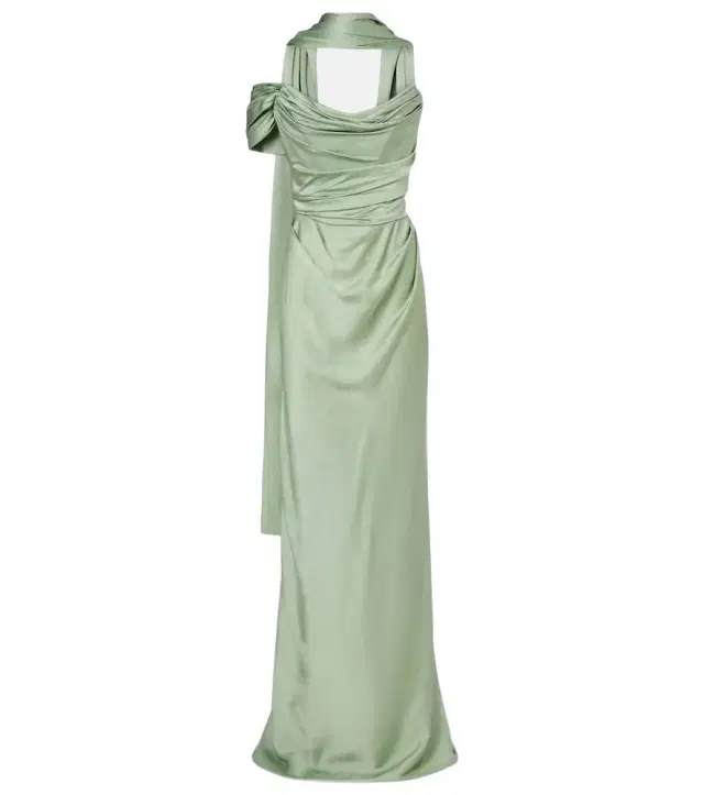Vivienne Westwood Nova Vixen scarf-detail satin gown