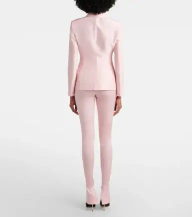 Gucci Silk-blend faille leggings | Thumbnail 6