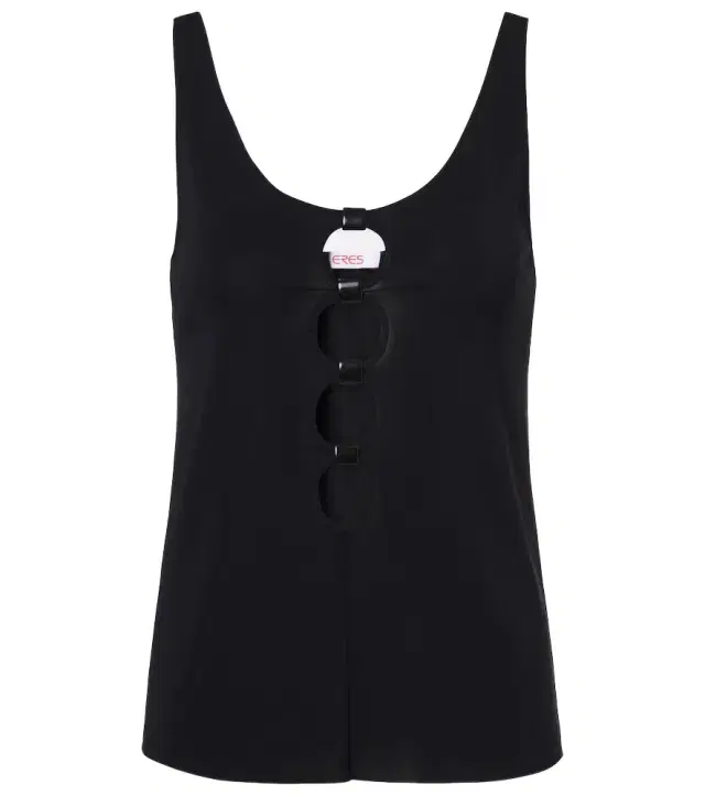 Eres Curl cutout jersey top