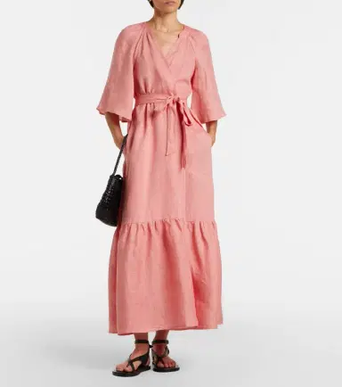 Eres Audacieuse belted linen maxi dress | Thumbnail 2