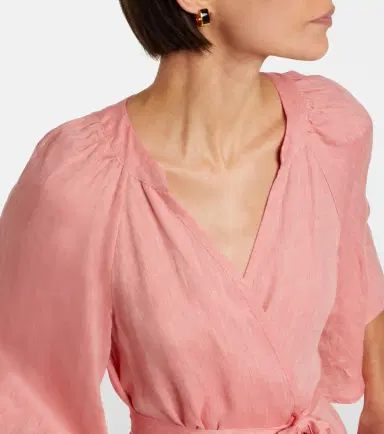 Eres Audacieuse belted linen maxi dress | Thumbnail 3