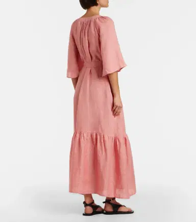 Eres Audacieuse belted linen maxi dress | Thumbnail 5