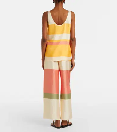 Eres Lollipop silk twill wide-leg pants | Thumbnail 4