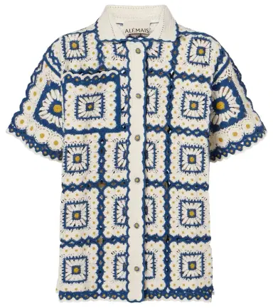 ALÉMAIS Alémais Dolly crochet cotton shirt | Thumbnail 1