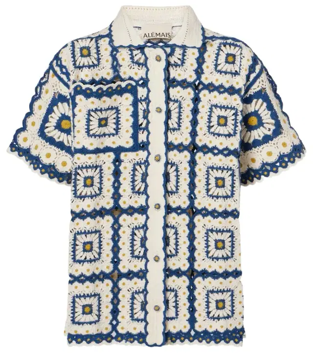 Alemais Alémais Dolly crochet cotton shirt