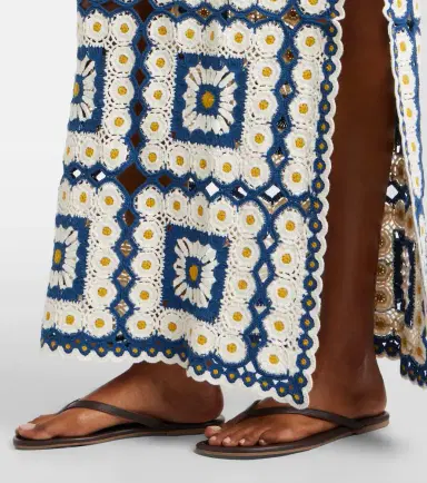 ALÉMAIS Alémais Dolly crochet cotton maxi dress | Thumbnail 5