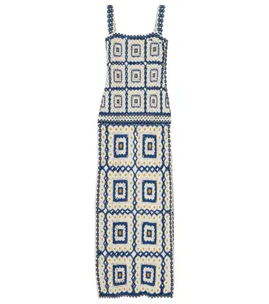 ALÉMAIS Alémais Dolly crochet cotton maxi dress | Thumbnail 1