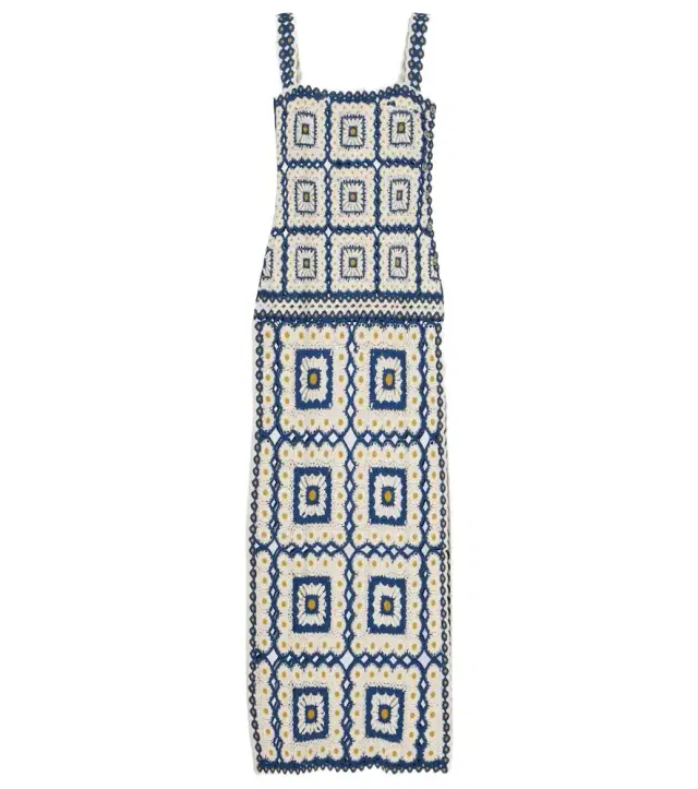 Alémais Dolly crochet cotton maxi dress
