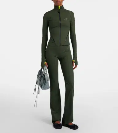 Balenciaga Logo flared leggings | Thumbnail 4