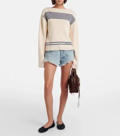 Balenciaga Striped cotton sweater | Thumbnail 3