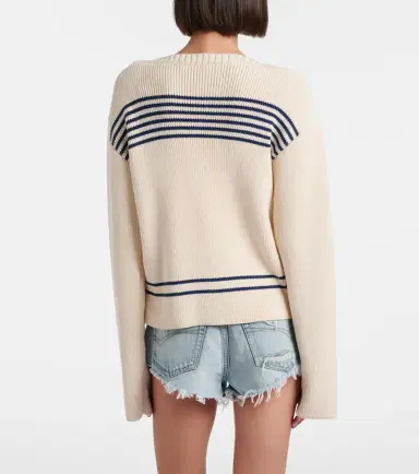 Balenciaga Striped cotton sweater | Thumbnail 4