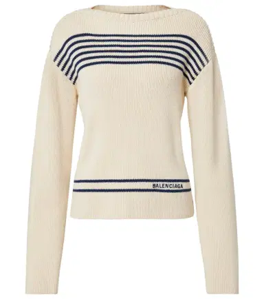 Balenciaga Striped cotton sweater | Thumbnail 1