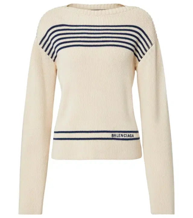 Balenciaga Striped cotton sweater