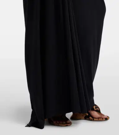 Balenciaga Logo caped cotton jersey maxi dress | Thumbnail 4 Balenciaga Logo caped cotton jersey maxi dress | Thumbnail 4