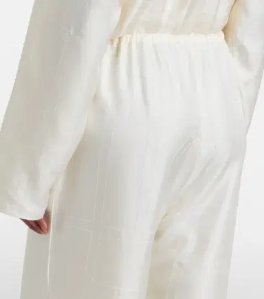 TOTEME Embroidered silk satin pajama pants | Thumbnail 4