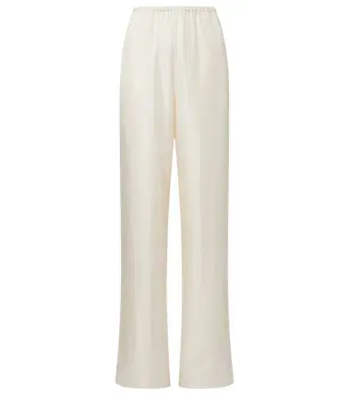 TOTEME Embroidered silk satin pajama pants | Thumbnail 1