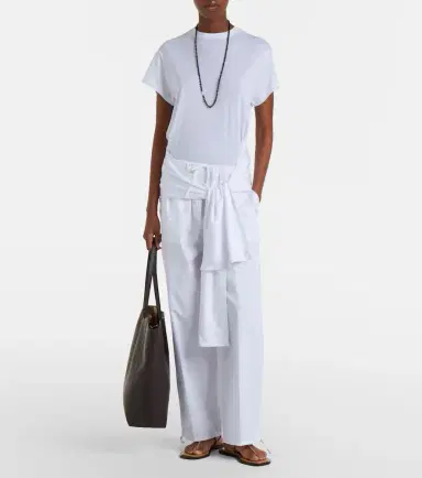 TOTEME Cotton poplin wide-leg pants | Thumbnail 2