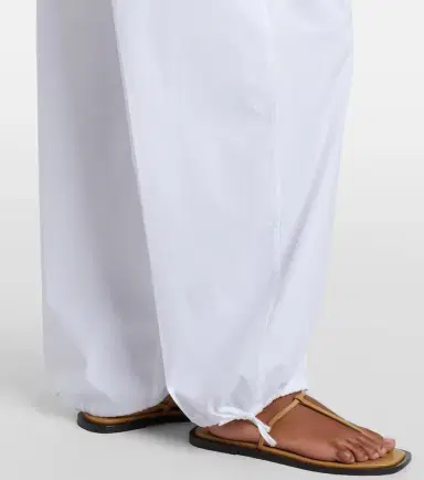 TOTEME Cotton poplin wide-leg pants | Thumbnail 3