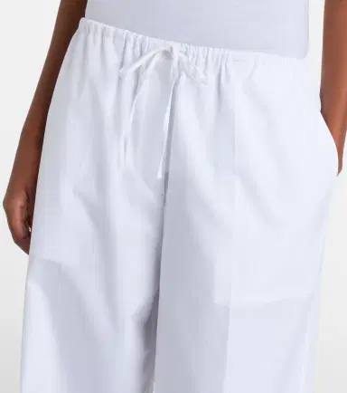 TOTEME Cotton poplin wide-leg pants | Thumbnail 4