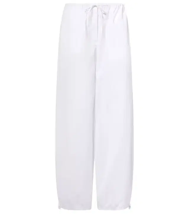 Toteme Cotton poplin wide-leg pants
