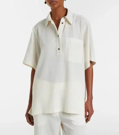 TOTEME Oversized polo shirt | Thumbnail 4 TOTEME Oversized polo shirt | Thumbnail 4