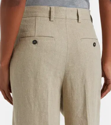 TOTEME Cropped linen wide-leg pants | Thumbnail 2 TOTEME Cropped linen wide-leg pants | Thumbnail 2
