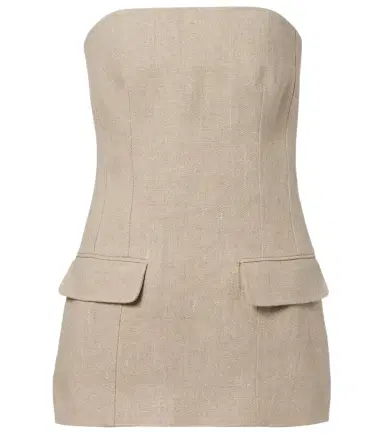 TOTEME Strapless linen bustier top | Thumbnail 1