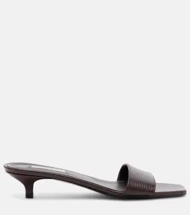 TOTEME Embossed leather mules | Thumbnail 4