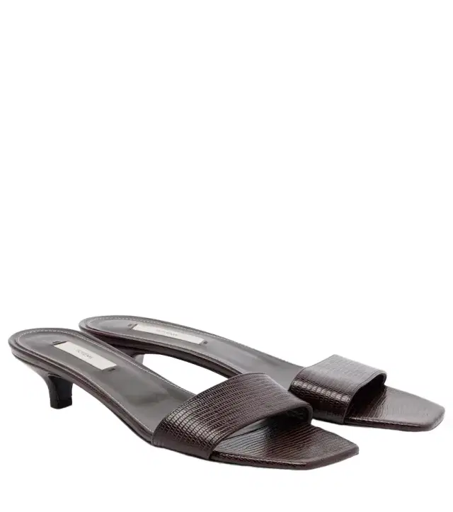 Toteme Embossed leather mules