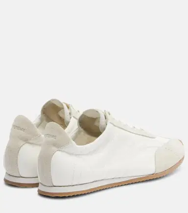TOTEME Flex suede-trimmed sneakers | Thumbnail 4 TOTEME Flex suede-trimmed sneakers | Thumbnail 4